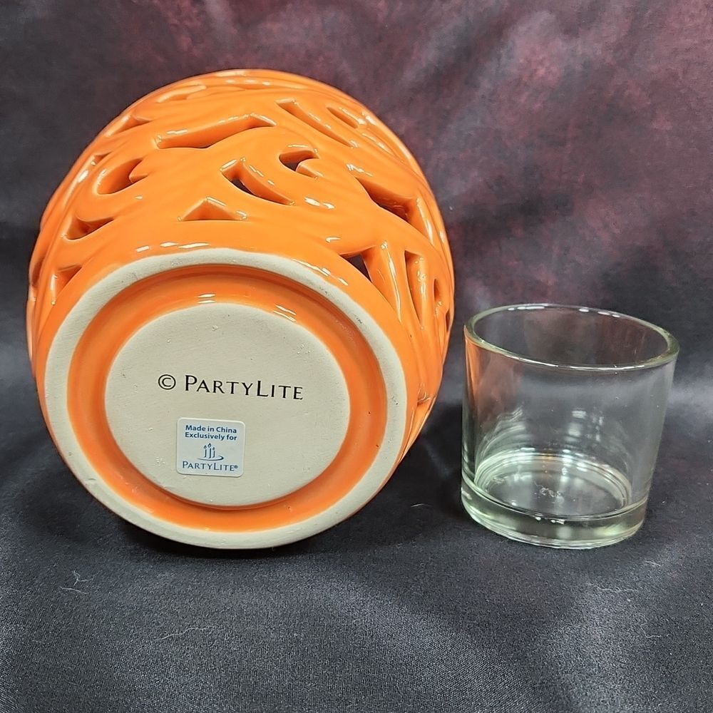 🩵NIB Partylite Green Waves Ceramic Tealight/Votive Candle Holder - Picture 8 of 10